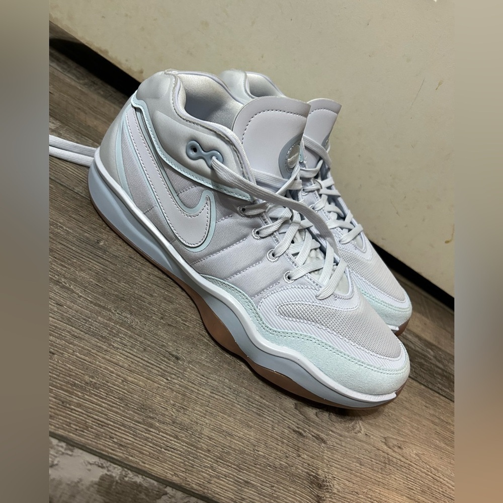 Nike G.T. Hustle 2 Basketball Shoes Hf1570 Size 12 Light Blue Grey Size 12